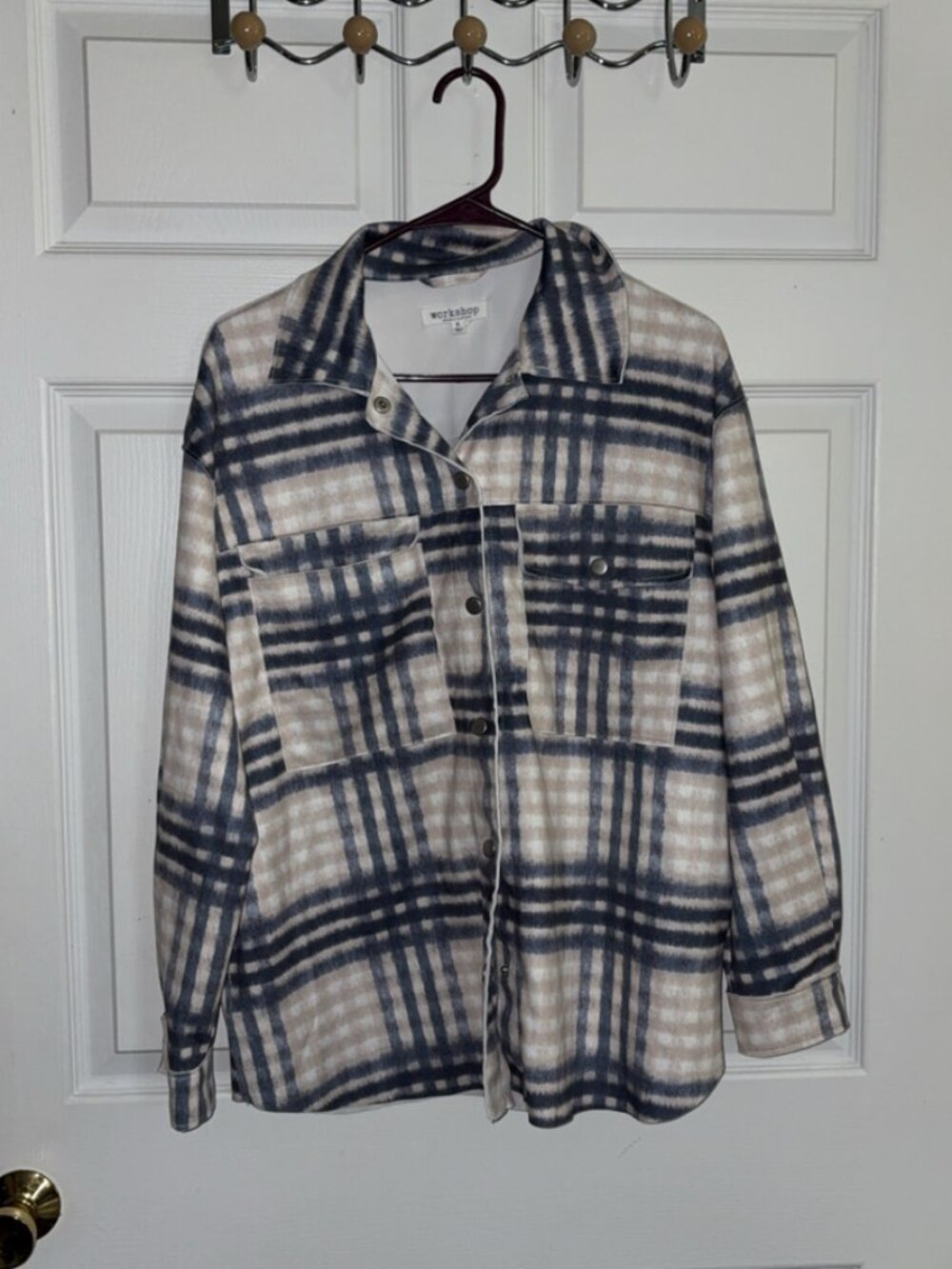 Workshop Republic Clothing Women’s Plaid Shacket – Size S